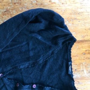 Vintage black, tight cardigan with Brandy Melville look.